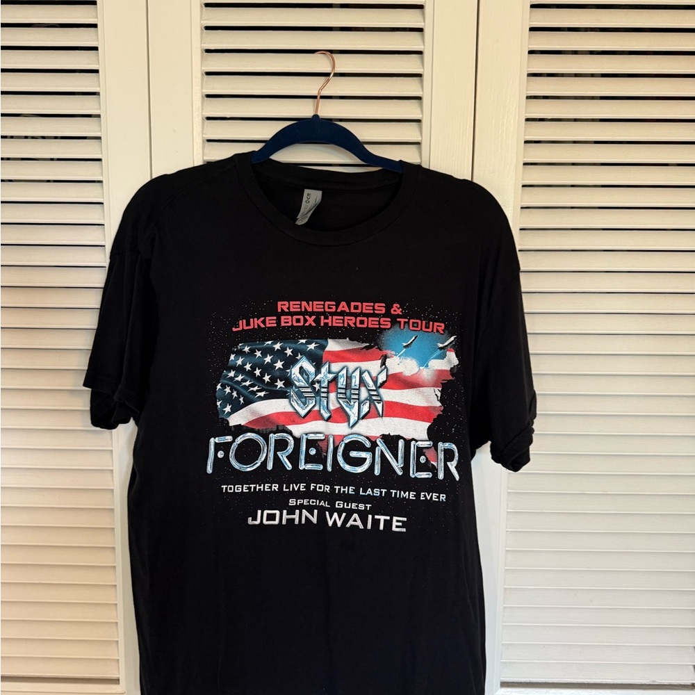 Foreigner Black Graphic T-Shirt